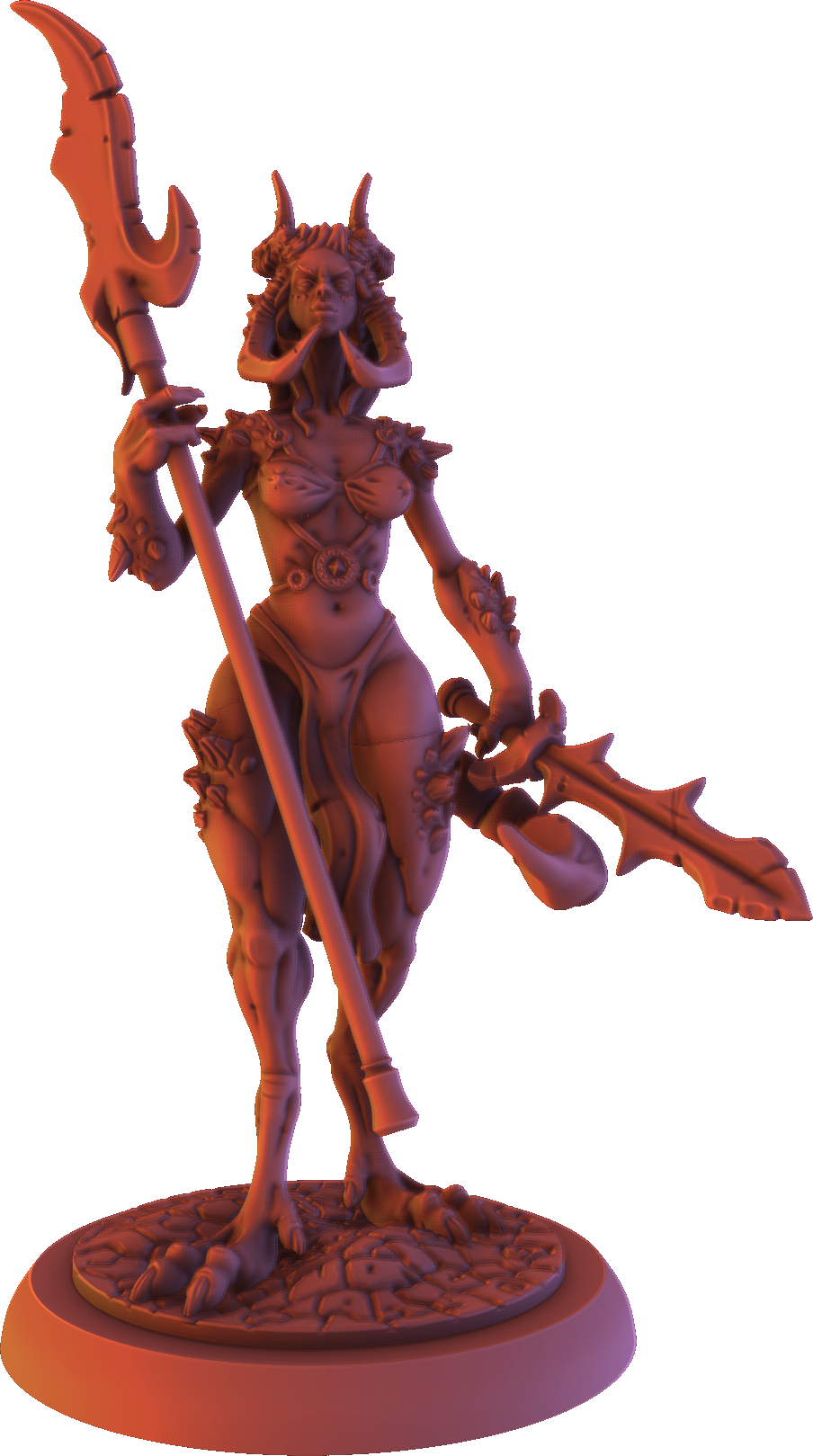 Gaia Miniatures - Demon Captain - 120mm Pin Up/Figure/Model/Diorama