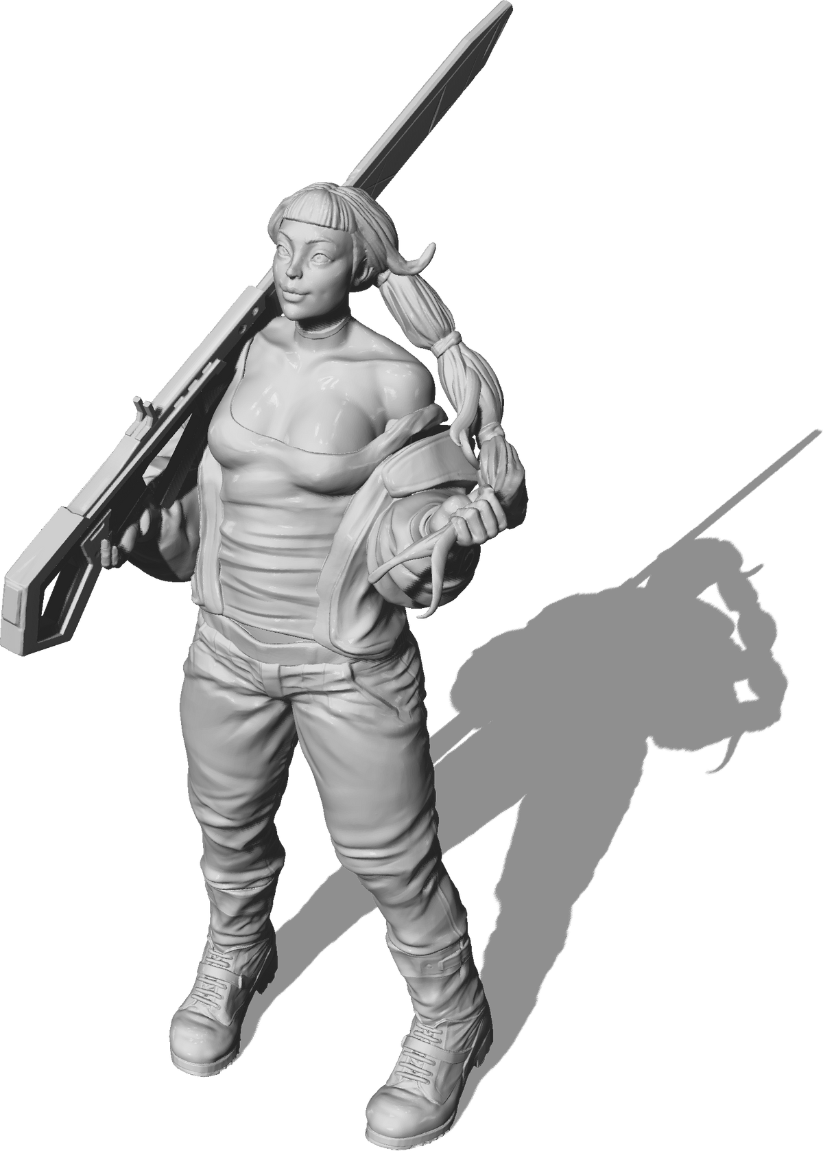 LeemanPrintables - Enforcers - Rifle - 75mm Pin Up/Figure/Model/Diorama