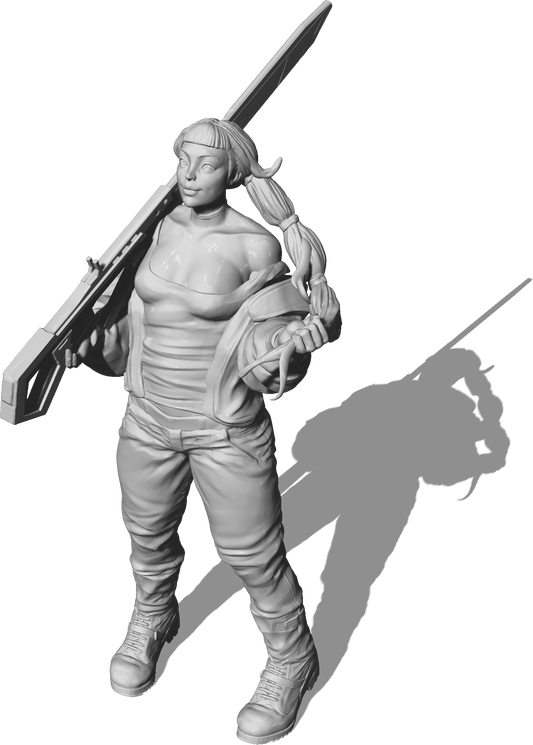 LeemanPrintables - Enforcers - Rifle - 75mm Pin Up/Figure/Model/Diorama