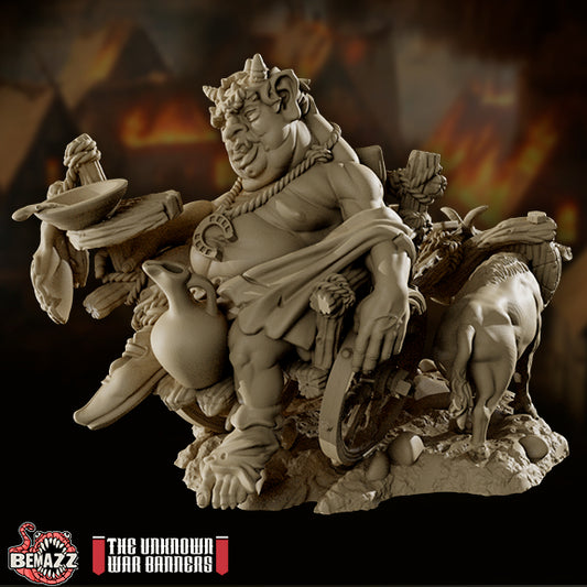 Bemazz Miniatures - Unstoppable Horde - Drunk Ogre - DnD/TTRPG Figure/Miniature