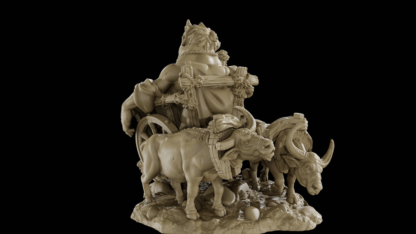 Bemazz Miniatures - Unstoppable Horde - Drunk Ogre - DnD/TTRPG Figure/Miniature