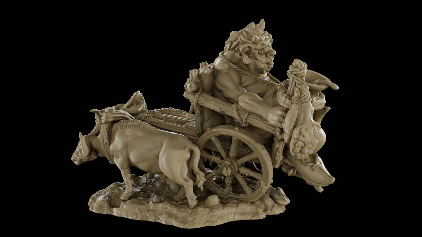 Bemazz Miniatures - Unstoppable Horde - Drunk Ogre - DnD/TTRPG Figure/Miniature