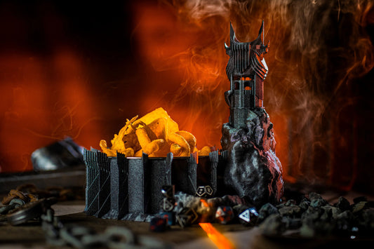 Jacob & Kira - Snack-Holding Dice Towers - Bowl-a-dur - DnD/TTRPG/Roleplaying/Wargames
