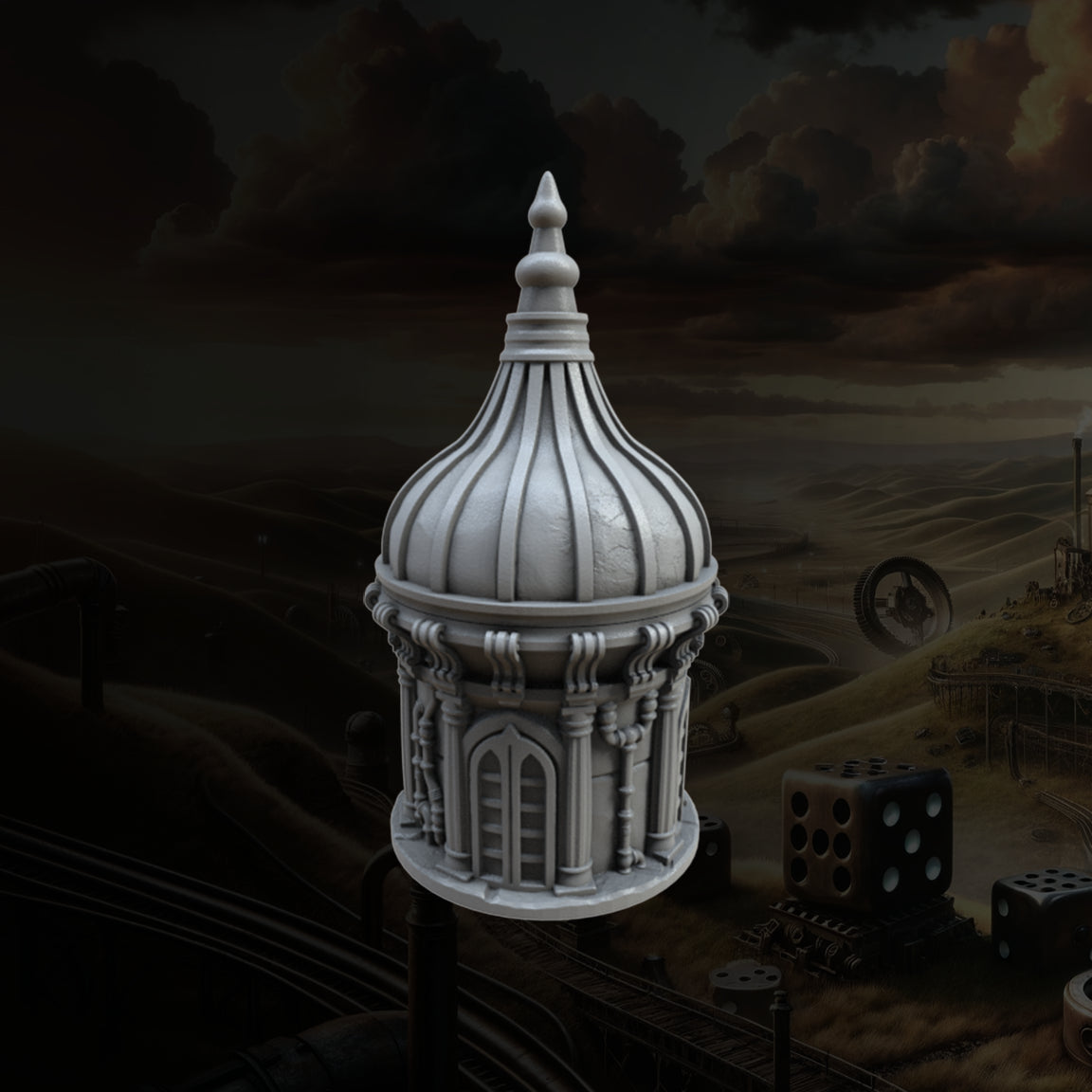 Fantasy3DTabletop - Steampunk Dice Box - DnD/TTRPG/Roleplaying/Wargames