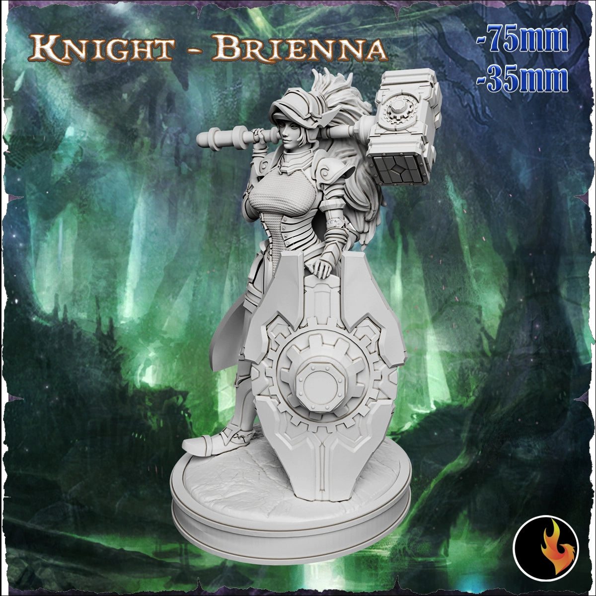 Ravi - Fantasy Girls #2 - Brienna, Knight - 75/180mm Pin Up/Figure/Model/Diorama