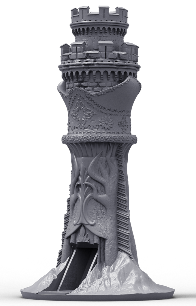 Slope3D - Desert Castle Dice Tower #2 - DnD/TTRPG/Roleplaying/Wargames