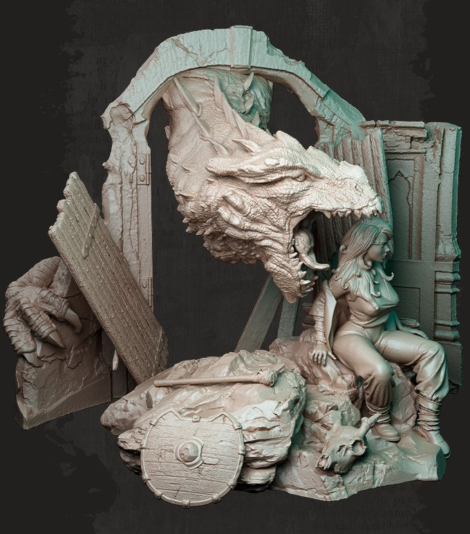 Nocturna - Dragon´s Lair - 40/80mm Pin Up/Figure/Model/Diorama