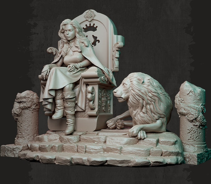 Nocturna - Lion Kingdom - 40/80mm Pin Up/Figure/Model/Diorama