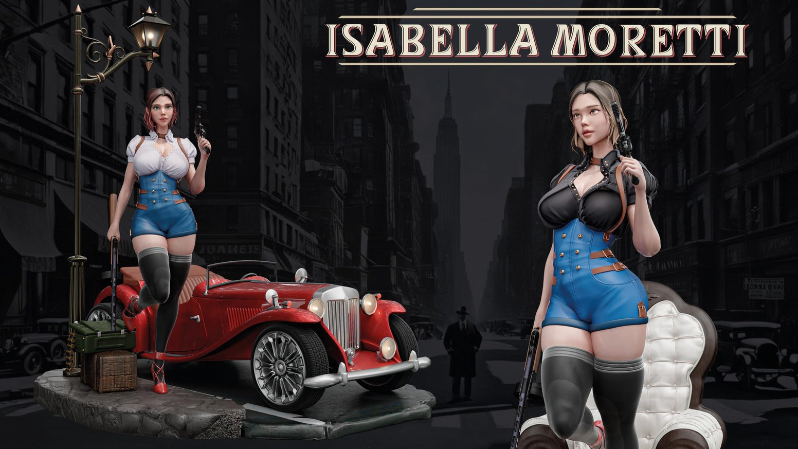 AMCM Studios - Isabella Moretti - 32/75mm Pin Up/Figure/Model/Diorama - Helios3DPrinting