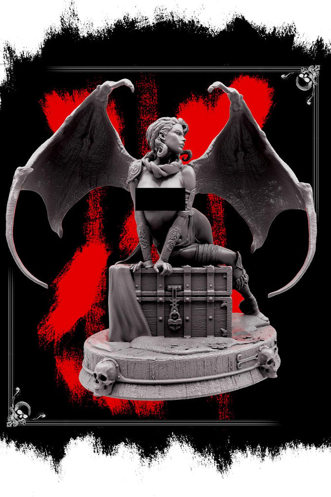 Fredrik Rosado - Succubus Queen DrazKira - 75mm Pin Up/Figure/Model/Diorama