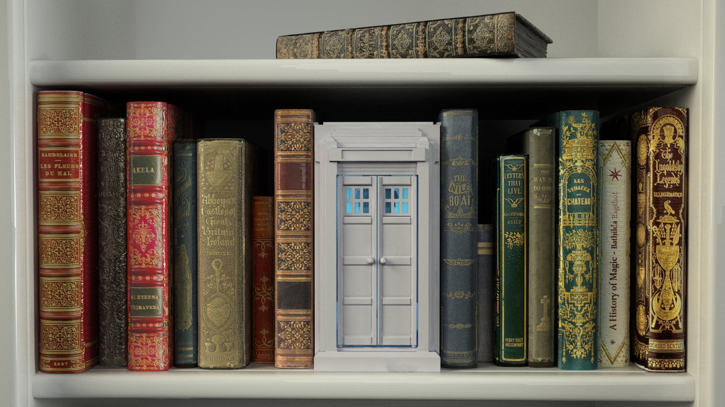 Crosslances - Book Nook/Shelf Insert - Tardis