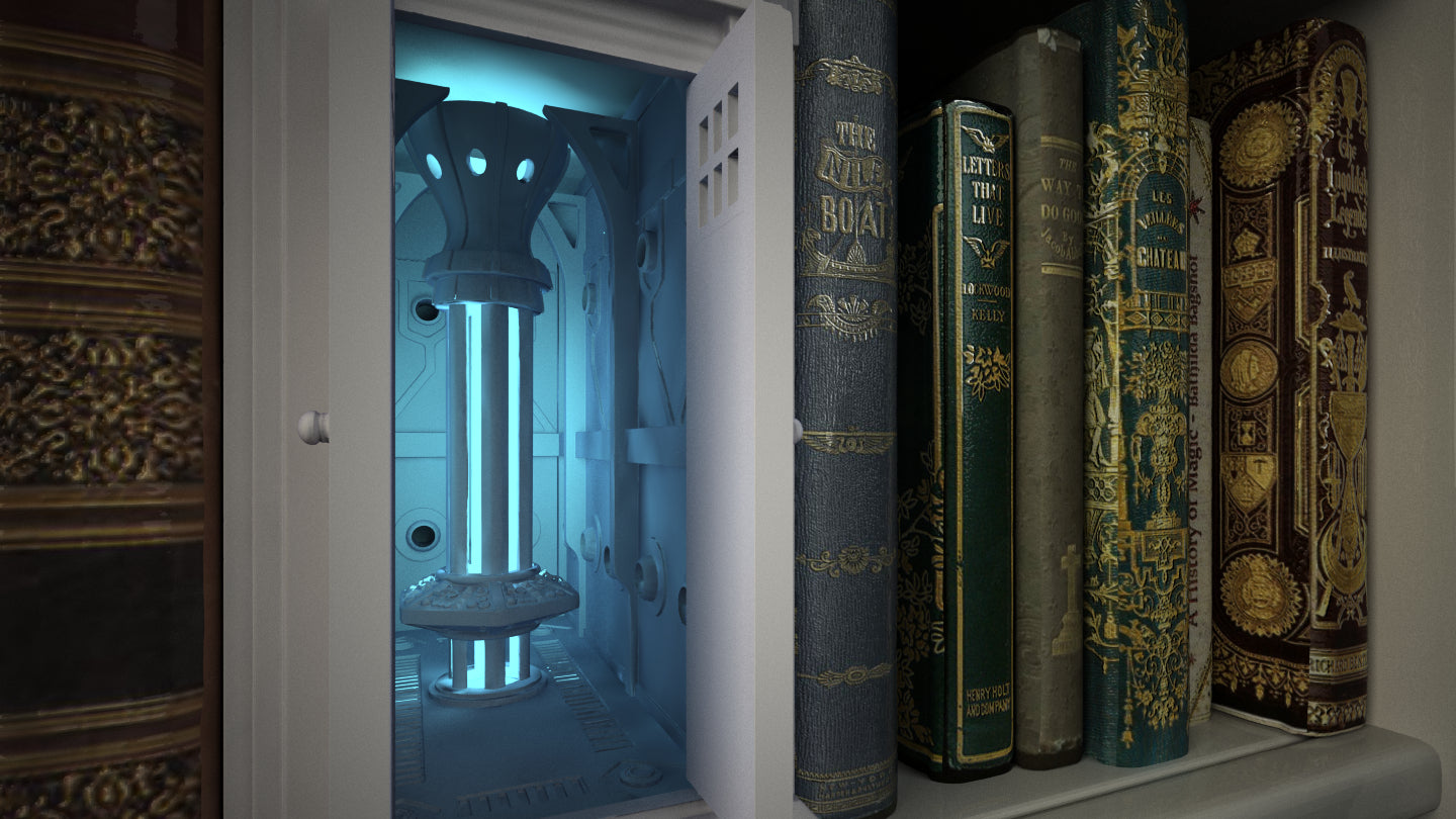 Crosslances - Book Nook/Shelf Insert - Tardis