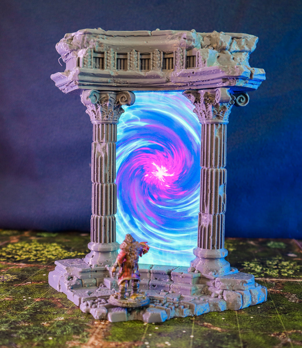 Calling Portals - Shattered Tholos - Animated TTRPG/DnD/Pathfinder Terrain