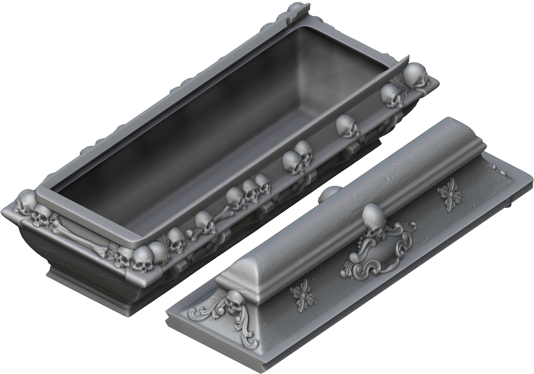 Ars Moriendi - Mythic Dice Box - Casket - DnD/TTRPG/Roleplaying/Wargames - Helios3DPrinting