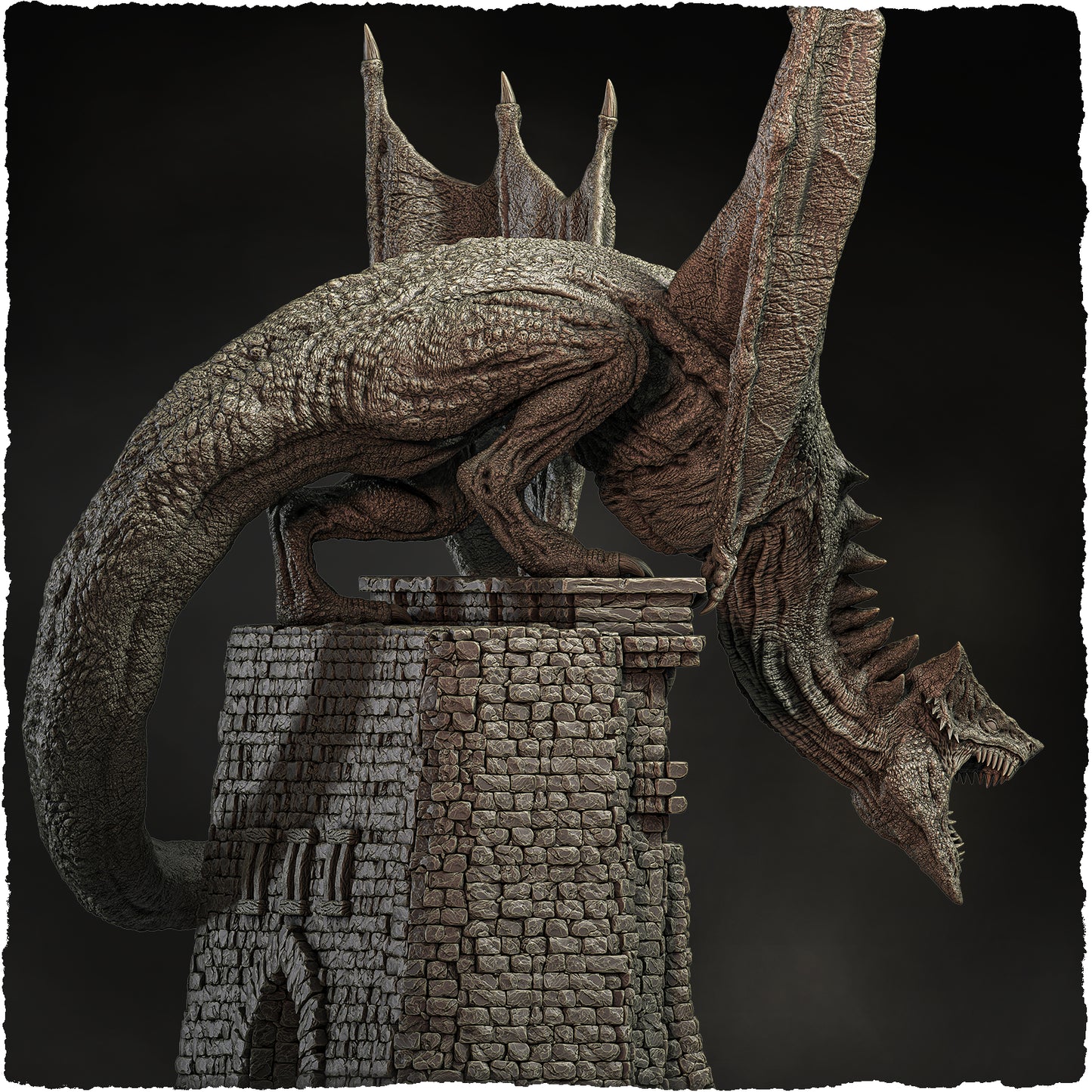 Evox Arts - World Dragons #3 - Arrowhead - DnD/TTRPG Figure/Miniature