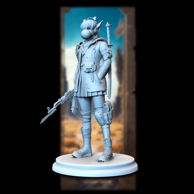 Broken Sword - Post Apocalyptic Elves - Finn Shadowblade - 75/100mm Pin Up/Figure/Model/Diorama