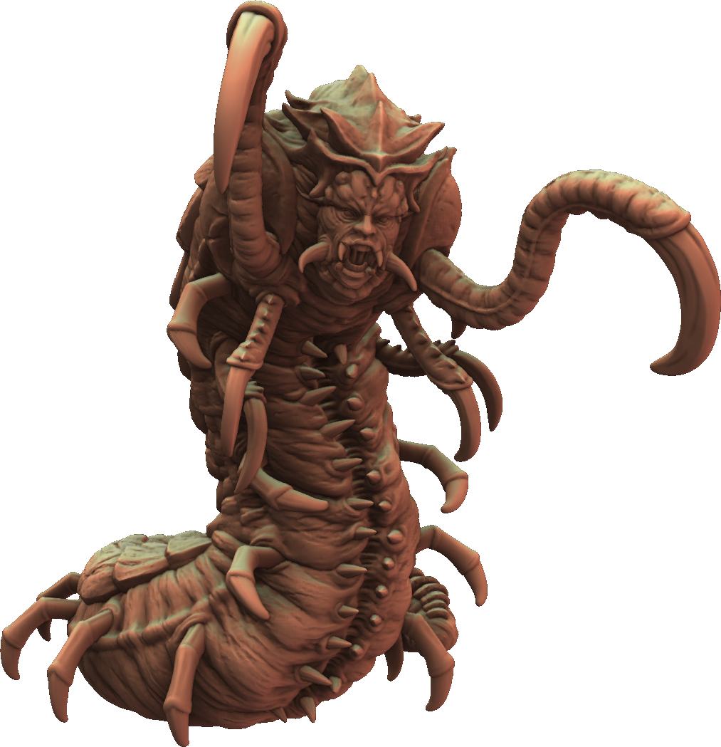 Crippled God Foundry - Shadowcurse - Giant Centipede - DnD/TTRPG Figure/Miniature