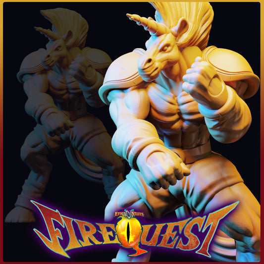 Lance Wilkinson - Fire Quest - Charge - 50/110mm DnD/TTRPG Figure/Miniature