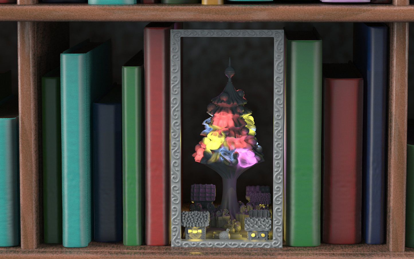 Crosslances - Book Nook/Shelf Insert - Christmas #1