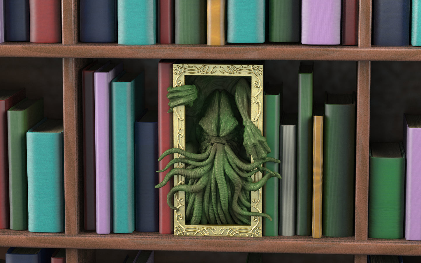 Crosslances - Book Nook/Shelf Insert - Cthulu