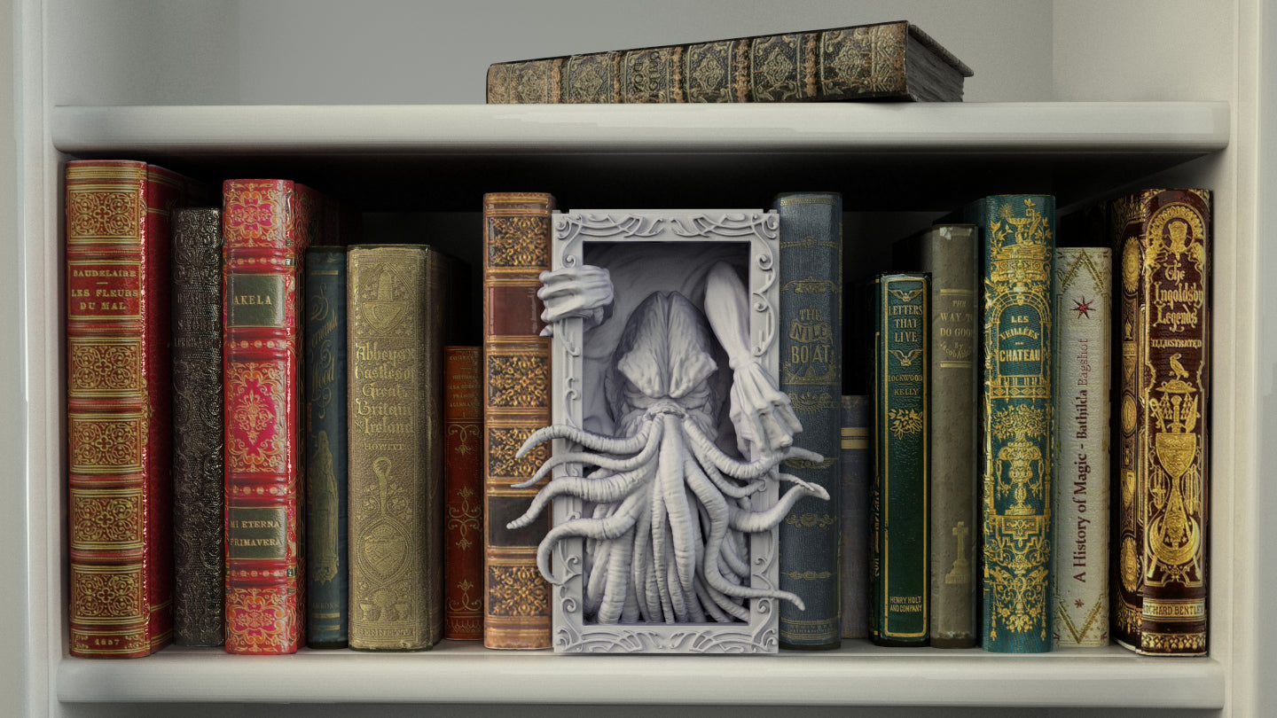Crosslances - Book Nook/Shelf Insert - Cthulu