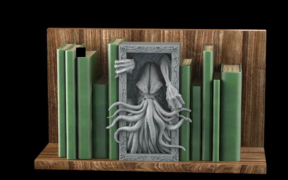 Crosslances - Book Nook/Shelf Insert - Cthulu