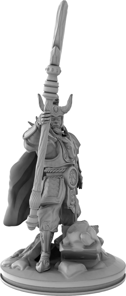 Mojibake - Battle for Genbushan - Ayrat, The Emperor - DnD/TTRPG Figure/Miniature - Helios3DPrinting