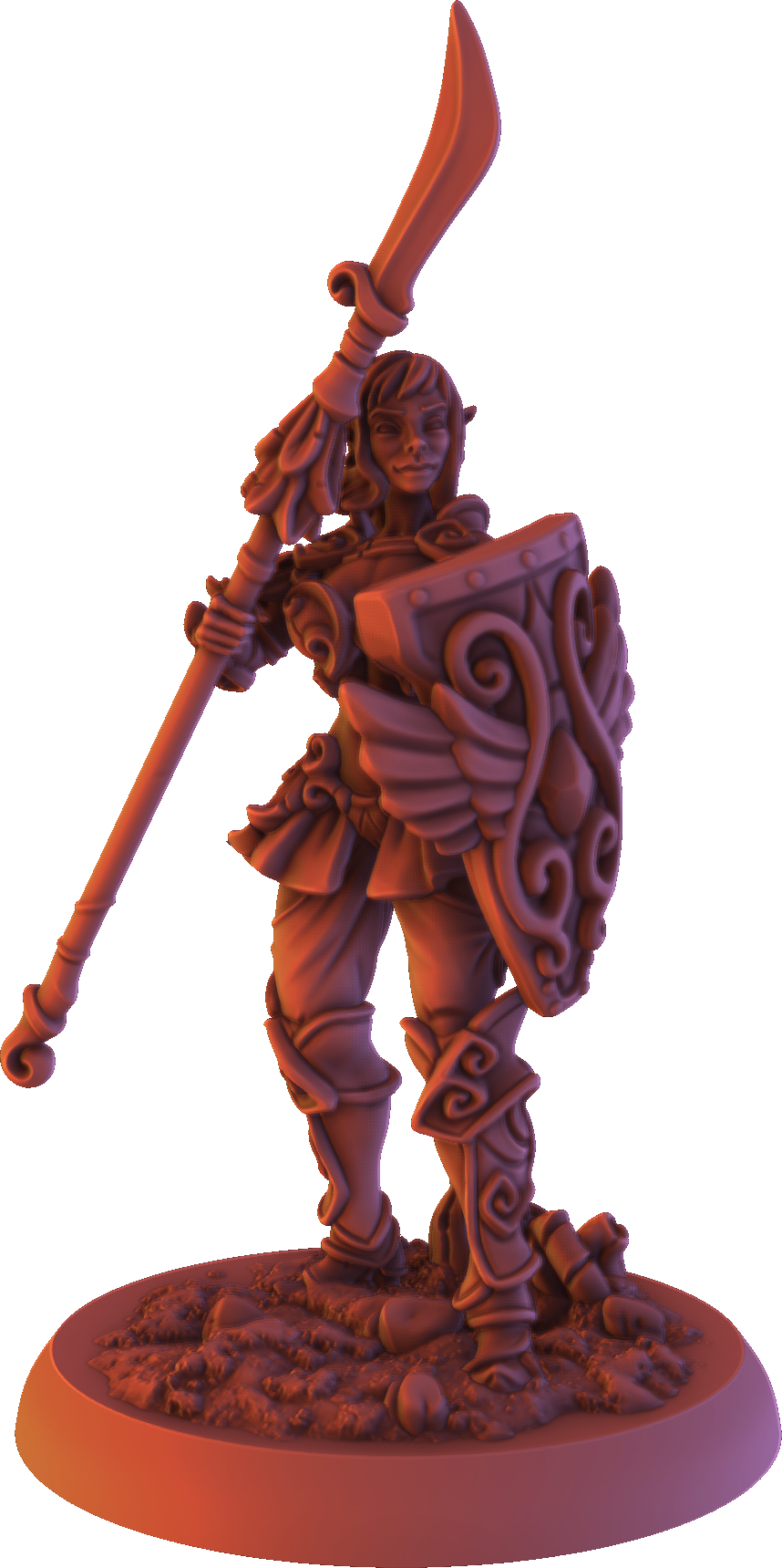 Gaia Miniatures - Elven Forest - Thandriel - 75mm Pin Up/Figure/Model/Diorama