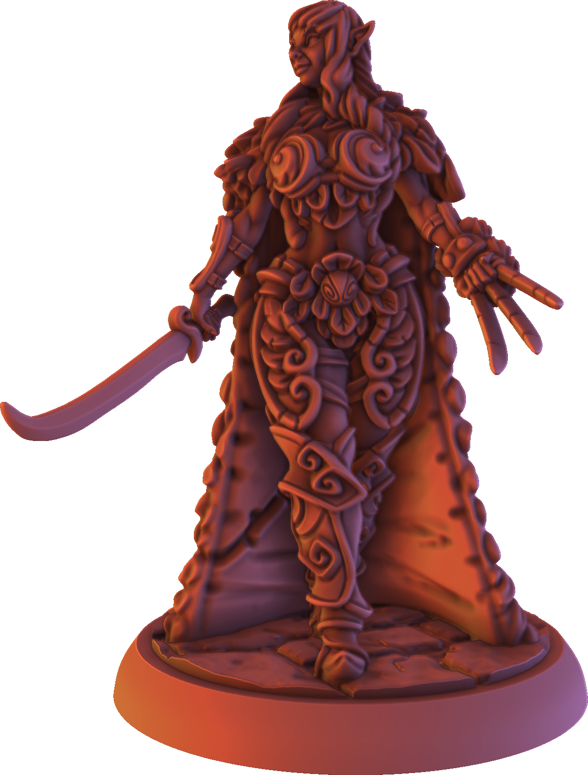 Gaia Miniatures - Elven Forest - Galandra - 75mm Pin Up/Figure/Model/Diorama