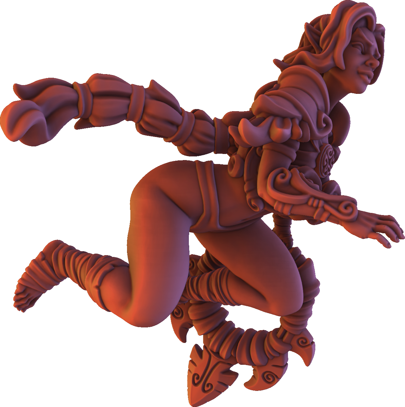 Gaia Miniatures - Elven Forest - Elaraith - 75mm Pin Up/Figure/Model/Diorama