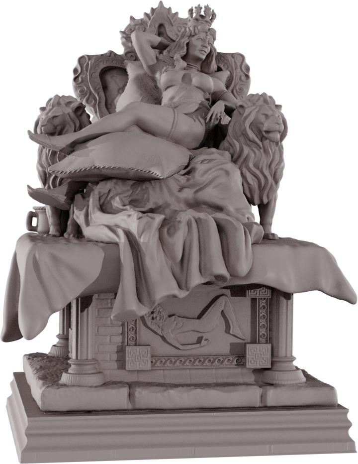 Devi Miniatures - Amazons - Queen Thalassa - 75mm Pin Up/Figure/Model/Diorama