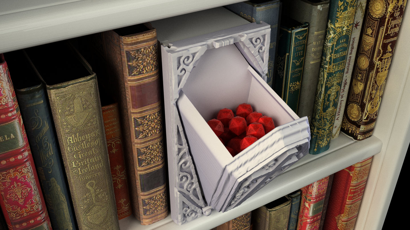 Crosslances - Book Nook/Shelf Insert - Coffin