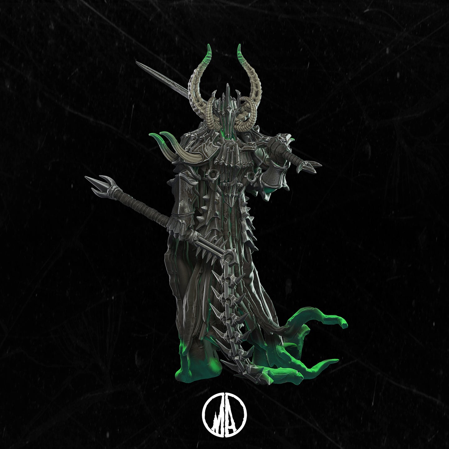 Monolith Arts - Lost Souls II - Corrupted Knight - DnD/TTRPG Figure/Miniature