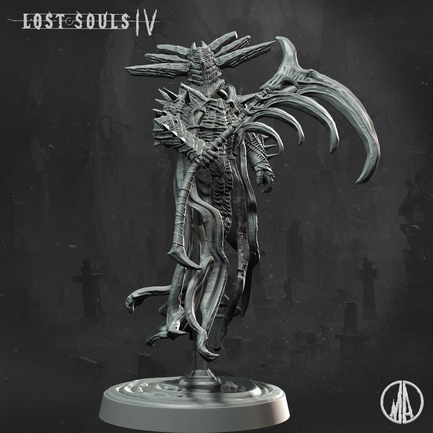 Monolith Arts - Lost Souls IV - Corrupted Knight #1 - DnD/TTRPG Figure/Miniature