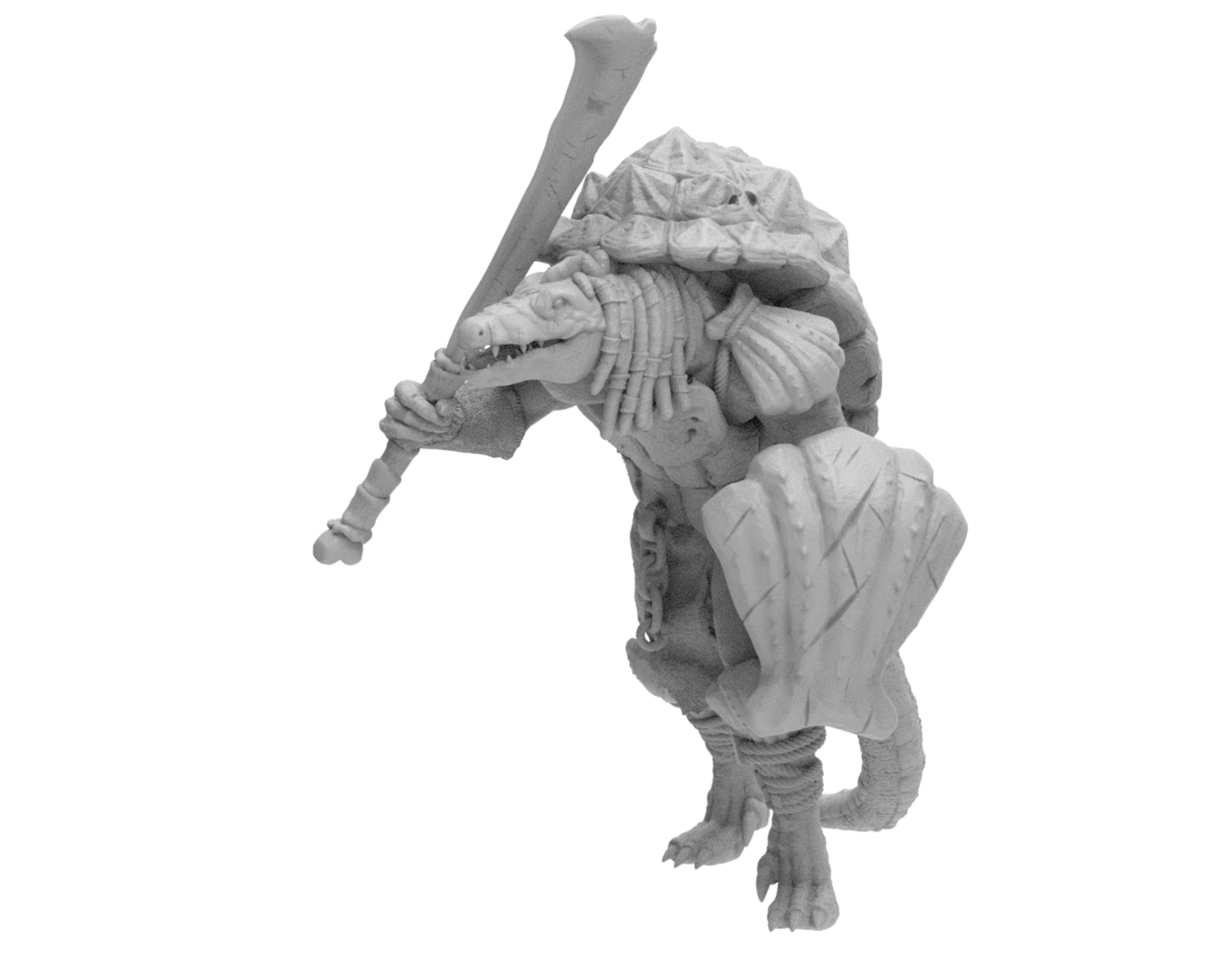 Skadi Studios - The Island - Lizardmen #2 - DnD/TTRPG Figure/Miniature