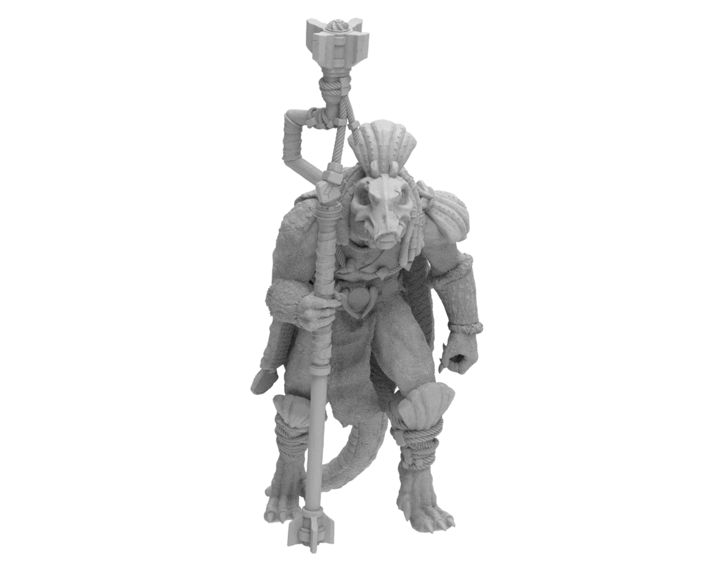 Skadi Studios - The Island - Lizardmen #2 - DnD/TTRPG Figure/Miniature