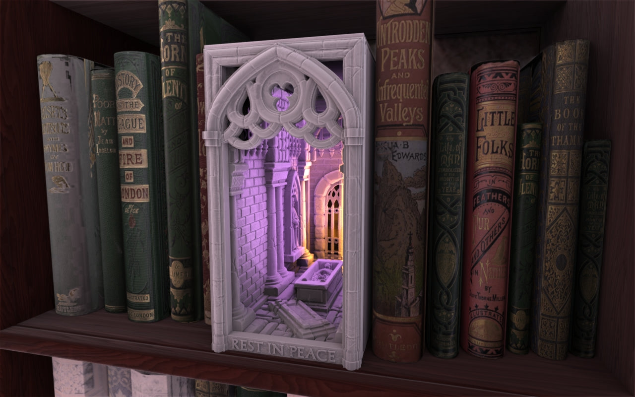 Crosslances - Book Nook/Shelf Insert - Crypt