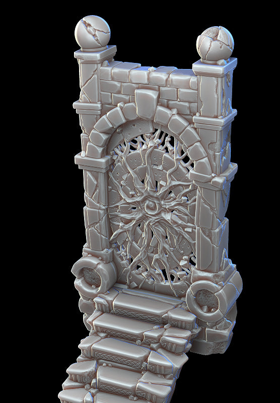 Calling Portals - Crumbling Stairs - Animated TTRPG/DnD/Pathfinder Terrain