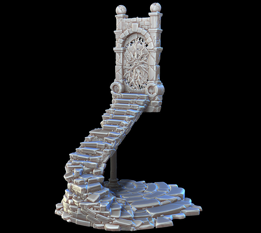 Calling Portals - Crumbling Stairs - Animated TTRPG/DnD/Pathfinder Terrain