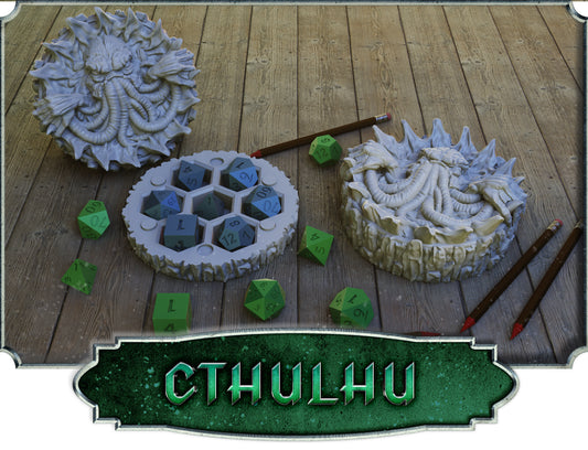 Crosslances - Dice Holder - Cthulu - DnD/TTRPG/Roleplaying/Wargames