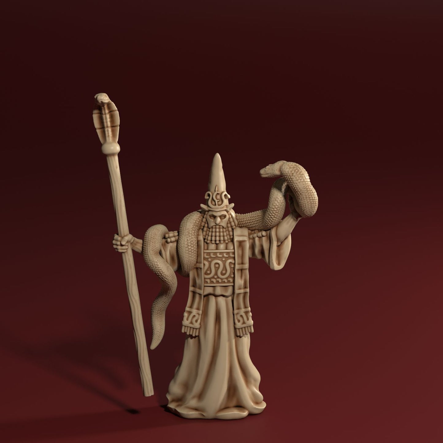Medusa Miniatures - Cobra Cult - High Priest - DnD/TTRPG/Roleplaying/Wargames