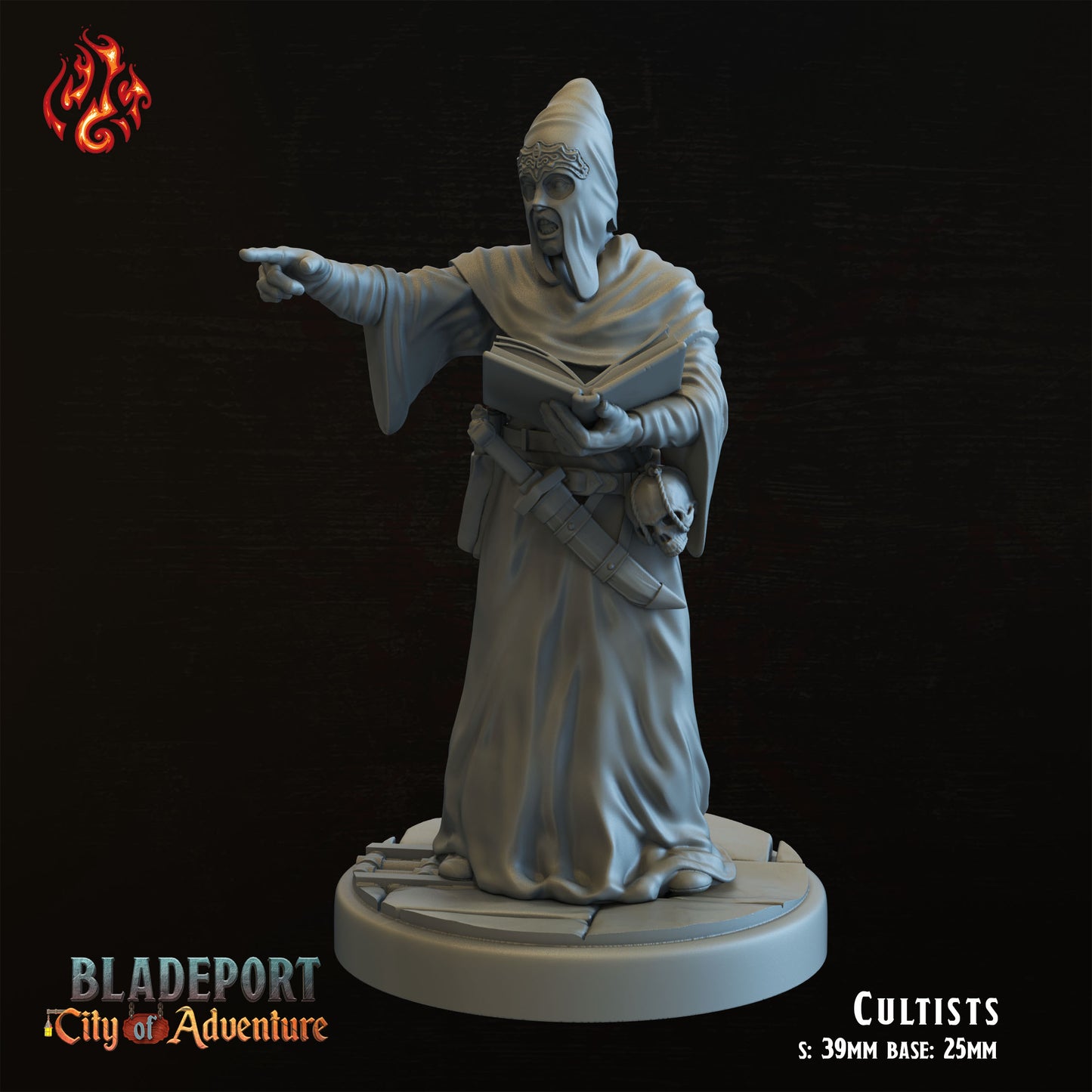 Crippled God Foundry - Bladeport - Cultist - DnD/TTRPG Figure/Miniature