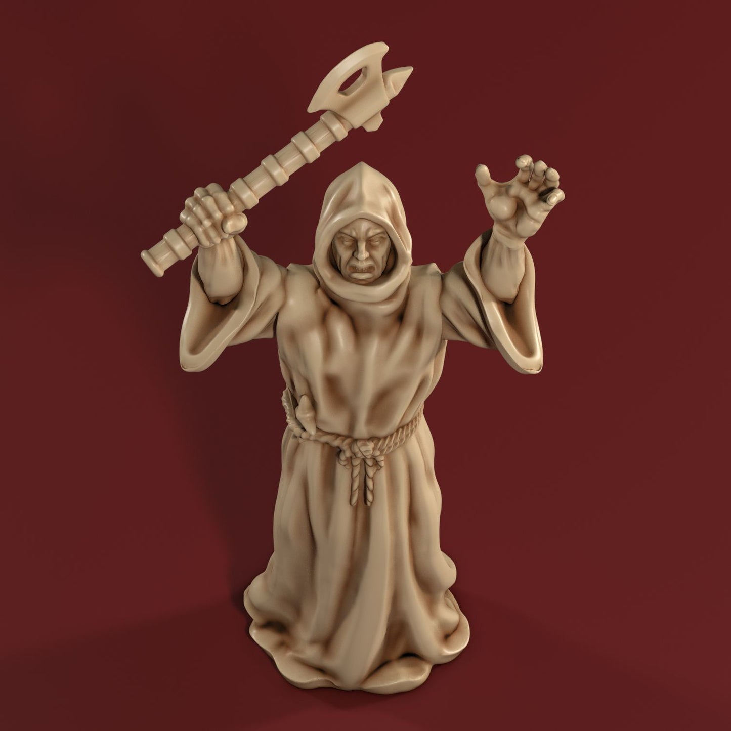 Medusa Miniatures - Cobra Cult - Cultist w/Axe - DnD/TTRPG/Roleplaying/Wargames