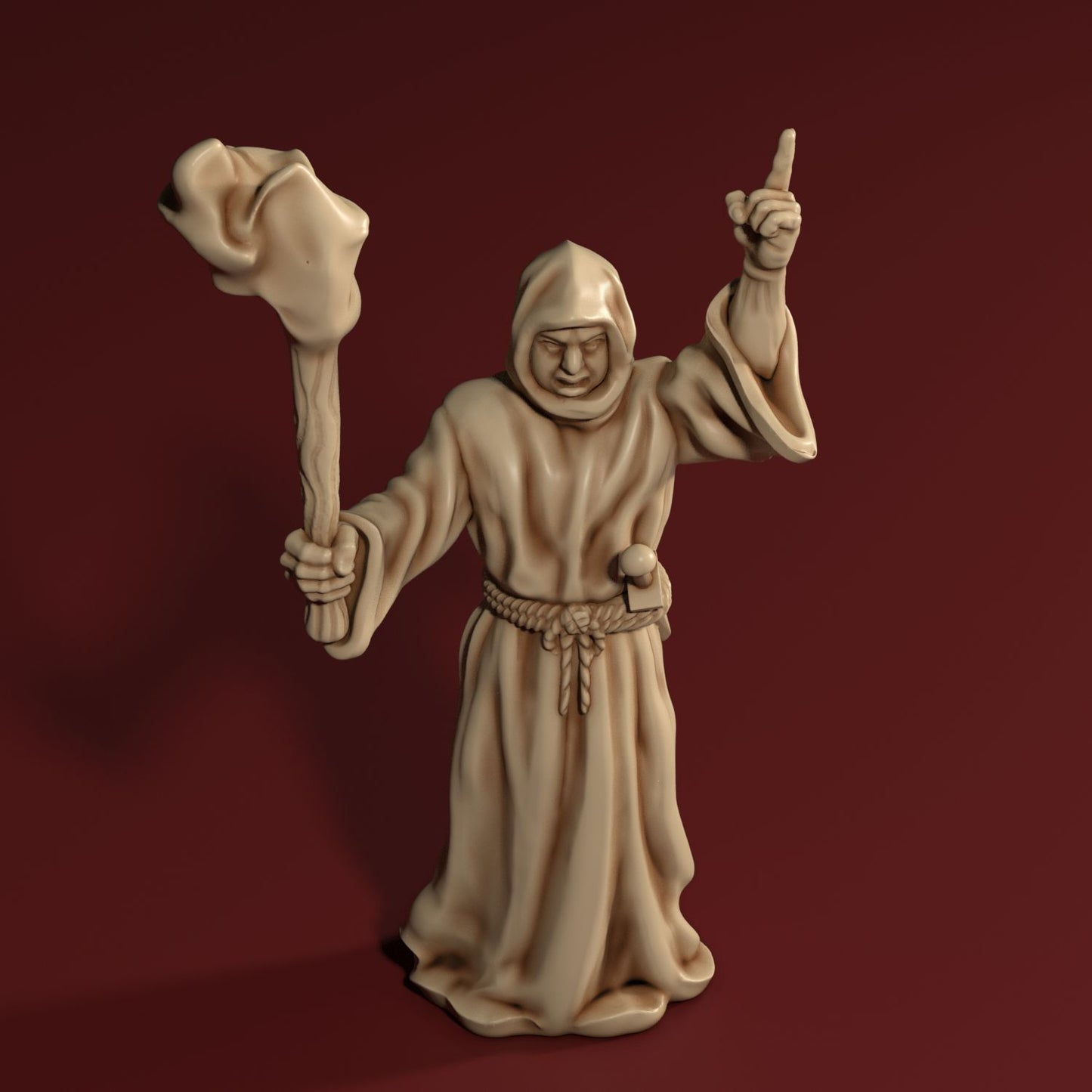 Medusa Miniatures - Cobra Cult - Cultist w/Torch - DnD/TTRPG/Roleplaying/Wargames