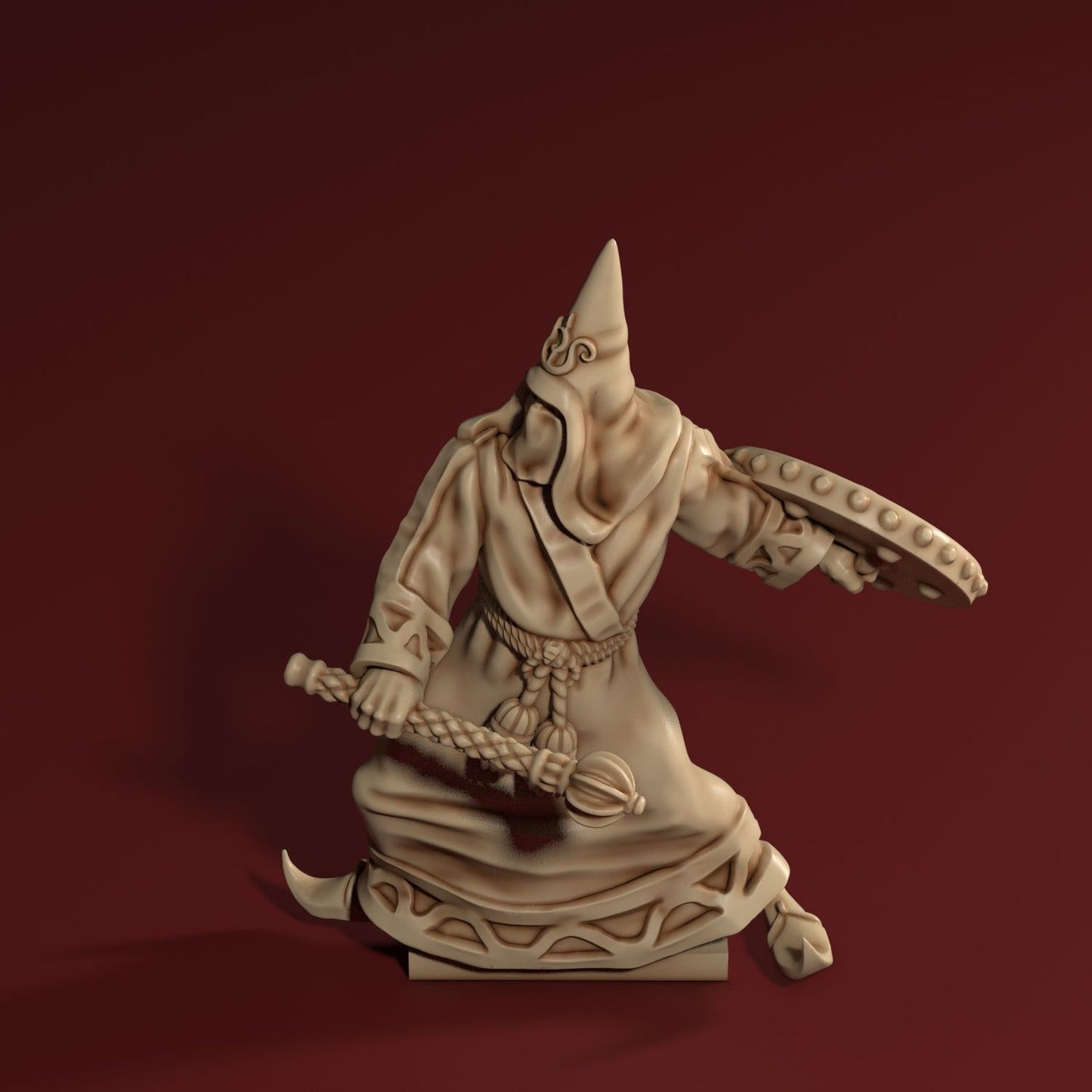 Medusa Miniatures - Cobra Cult - Guard w/Mace & Shield - DnD/TTRPG/Roleplaying/Wargames