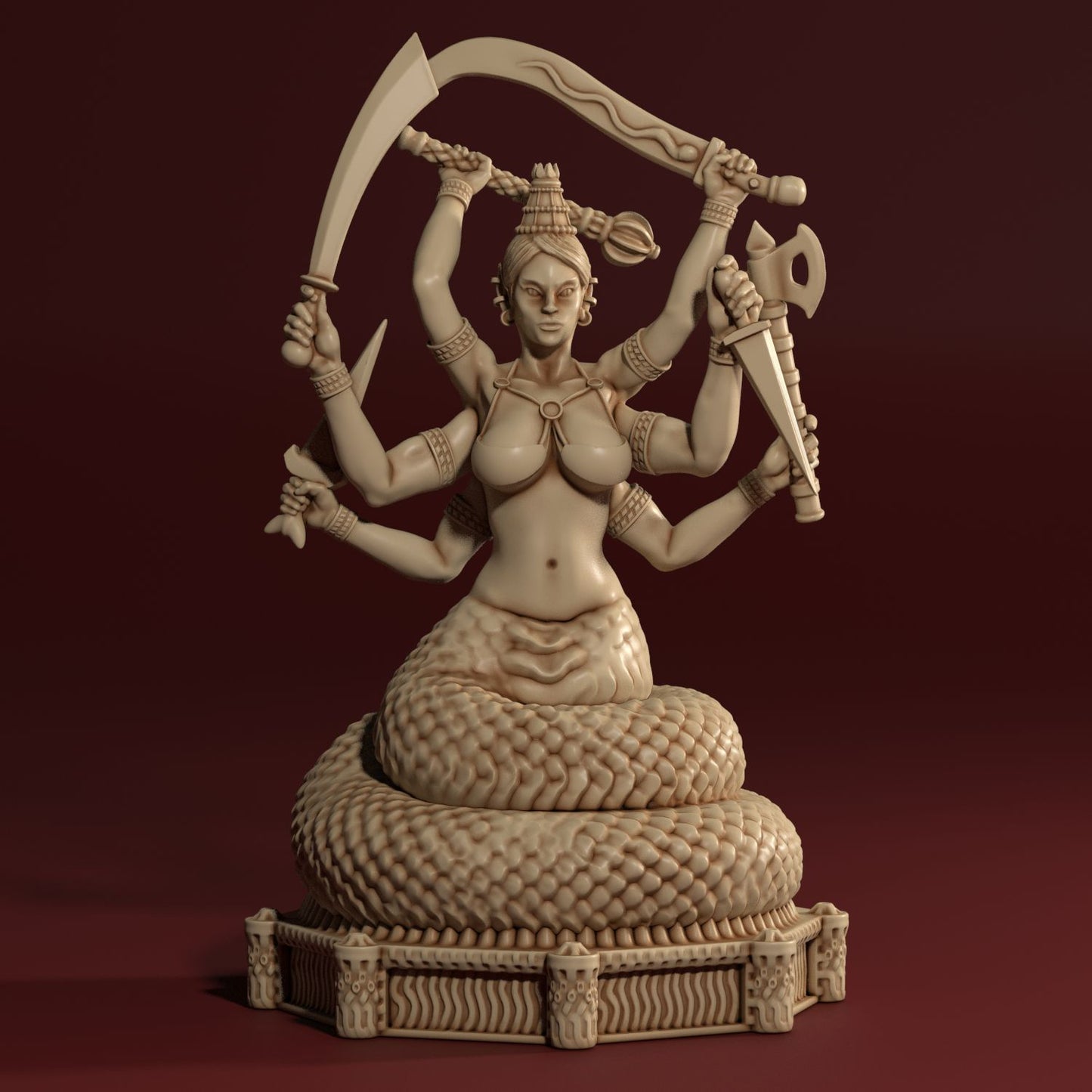 Medusa Miniatures - Cobra Cult - Marilith Demon - DnD/TTRPG/Roleplaying/Wargames