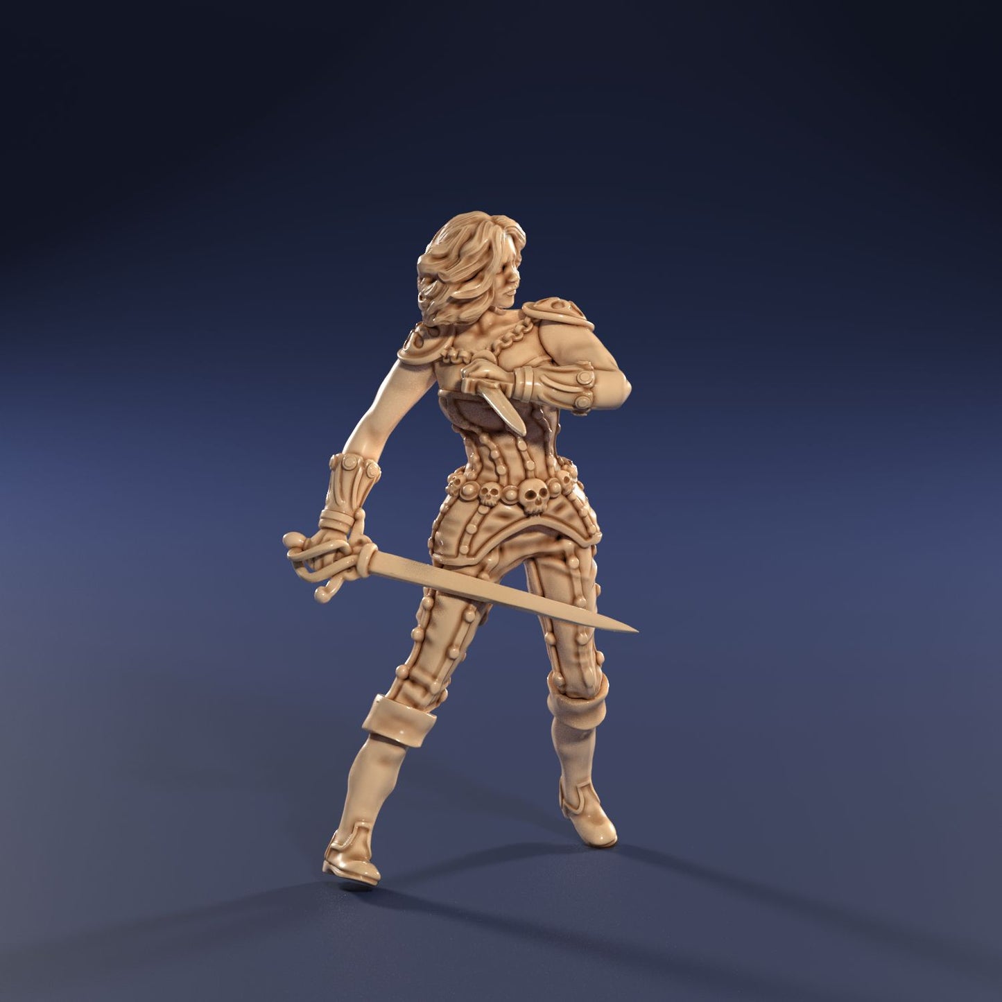 Medusa Miniatures - Cuthroat Alley - Thief w/Dual Swords - DnD/TTRPG/Roleplaying/Wargames
