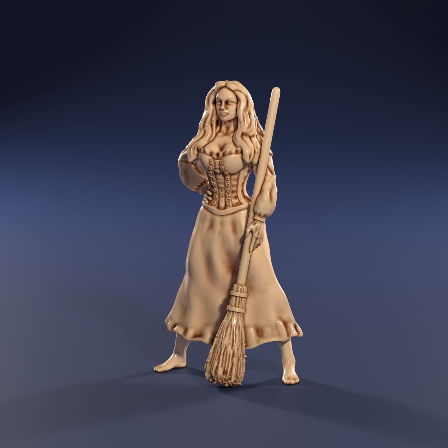 Medusa Miniatures - Cuthroat Alley - Barmaid - DnD/TTRPG/Roleplaying/Wargames