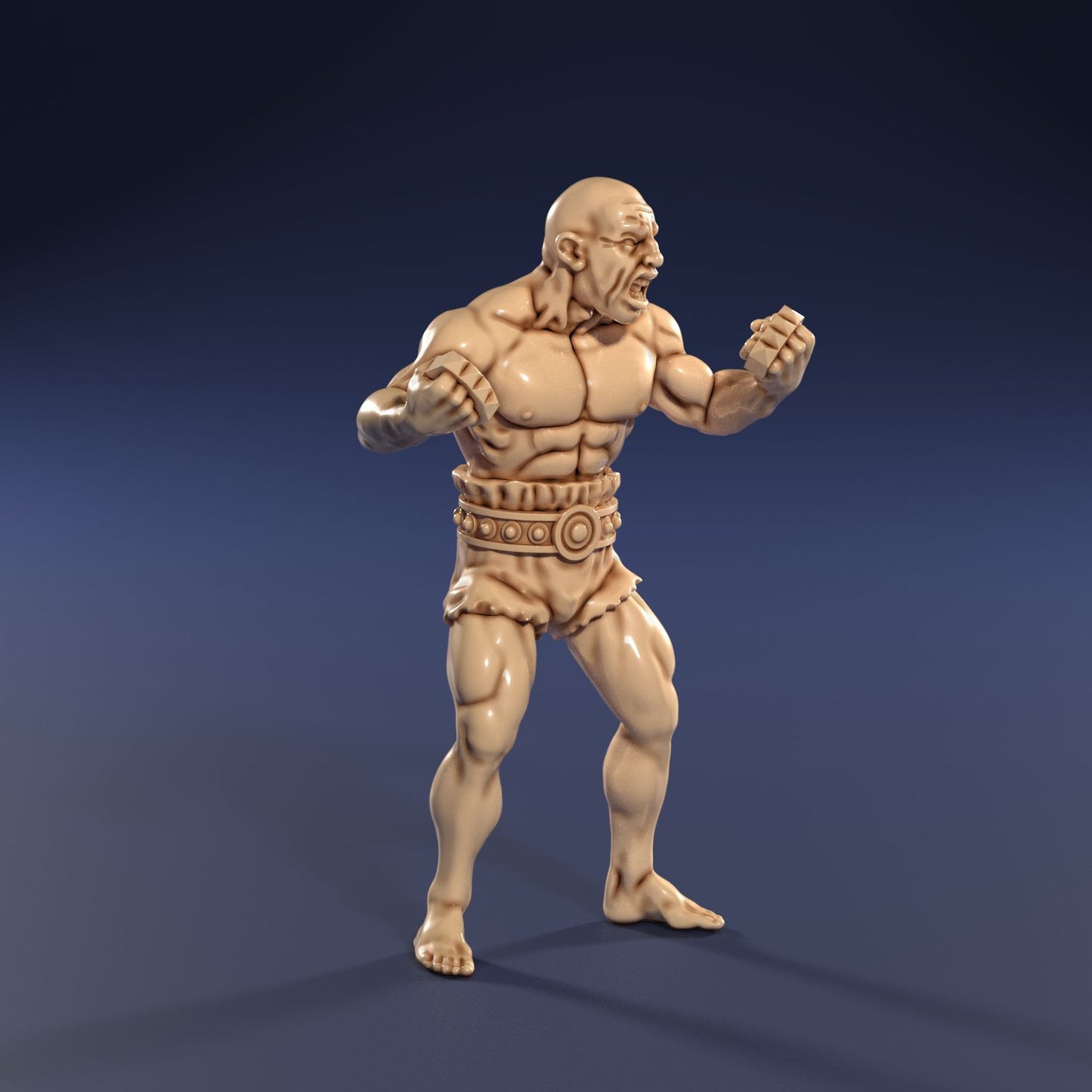 Medusa Miniatures - Cuthroat Alley - Boxer #2 - DnD/TTRPG/Roleplaying/Wargames