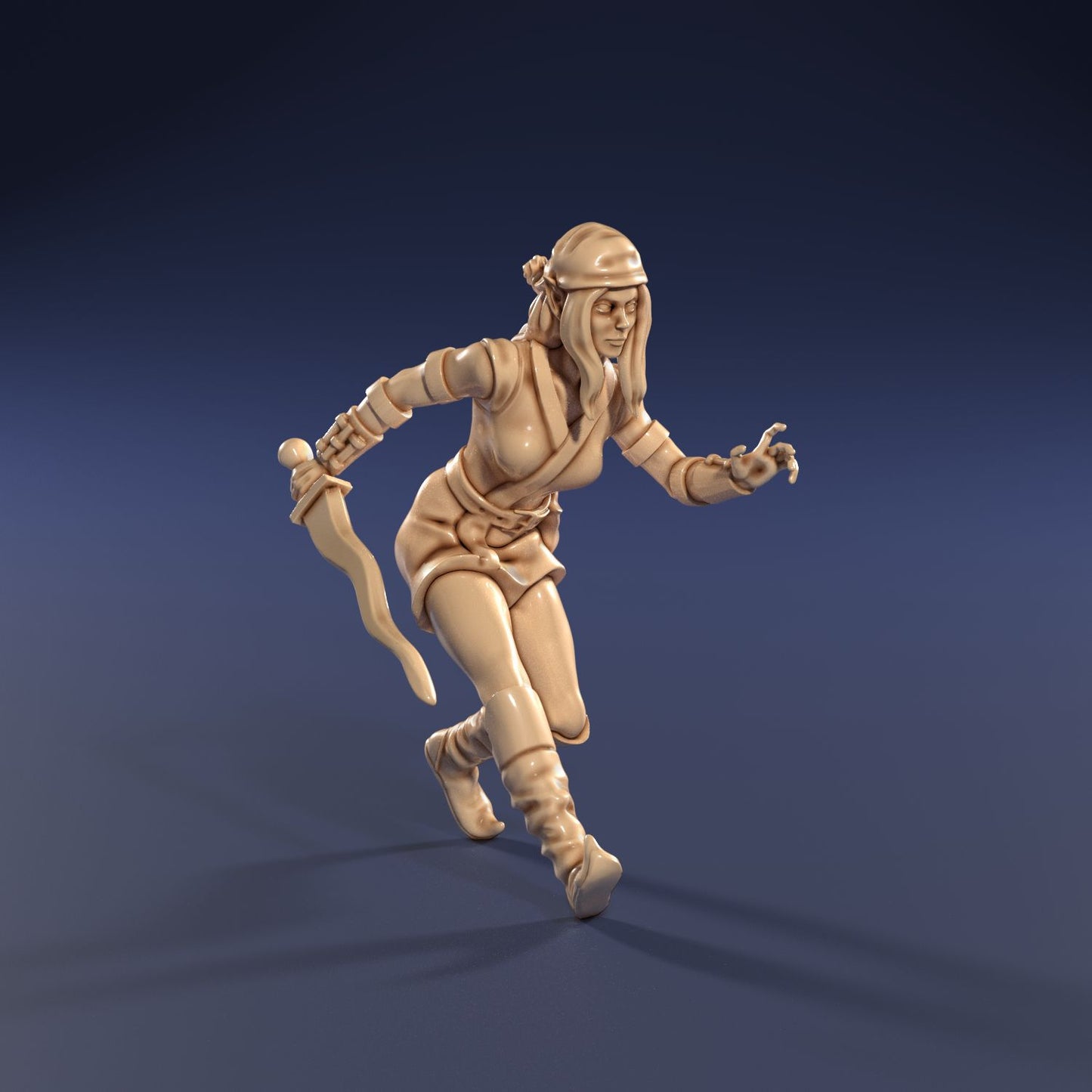 Medusa Miniatures - Cuthroat Alley - Thief w/Sword - DnD/TTRPG/Roleplaying/Wargames